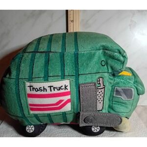 MerryMakers Trash Truck Plush Netflix Series Max Keane Green Garbage Truck Toy